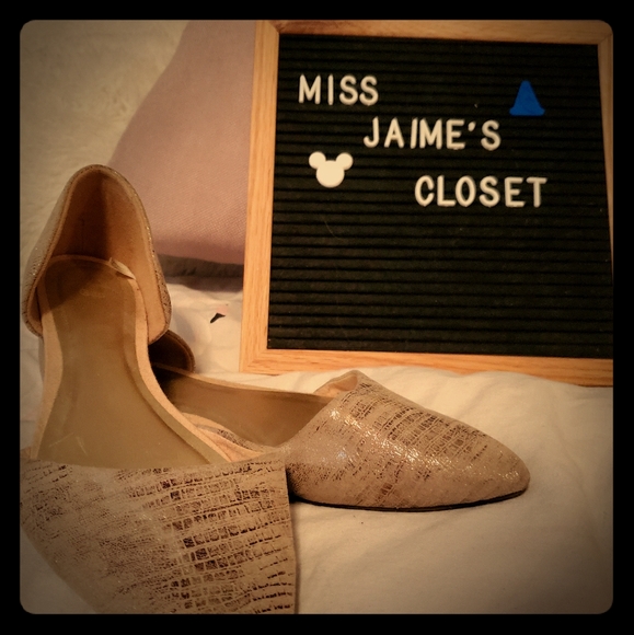 Gold Patterned Flats - Picture 1 of 3